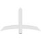 Ekena Millwork Bellingham Architectural Grade PVC Gable Bracket, 48"W x 28"H x 4"D x 4"F, 14/12 Pitch GBP048X28X0404BEL00 - alternate 2